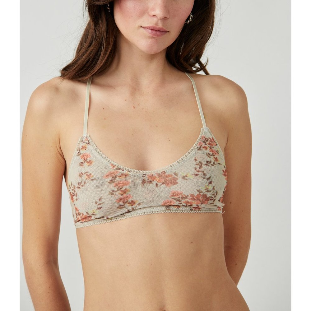 🎉LAST CHANCE🎉 FREE PEOPLE Printed Hide & Seek Bralette / Sage Combo - Picture 2 of 8